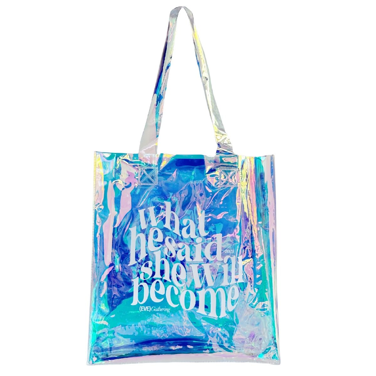Clear Holographic Tote Bag